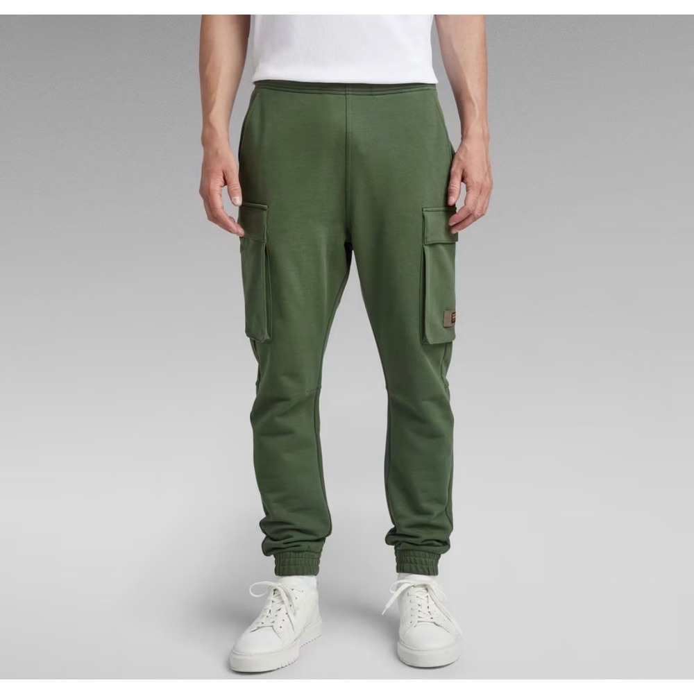 G-Star Raw Cargo Pocket Olive Green Jogger Sweatpants Men's Small